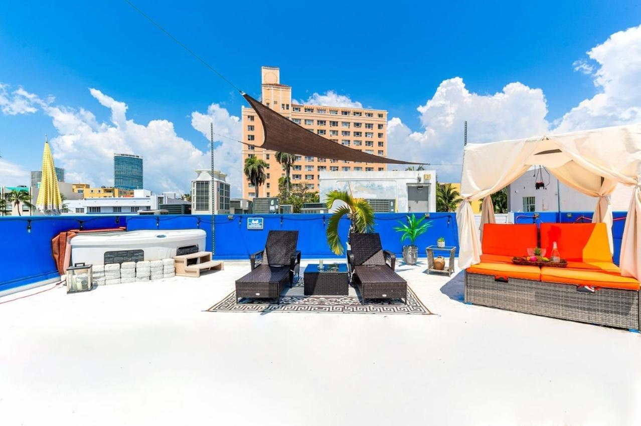 2Bedroom 2Bath Loft Exclusive Rooftop&Jacuzzi,1Block From Beach Miami Beach Exterior photo