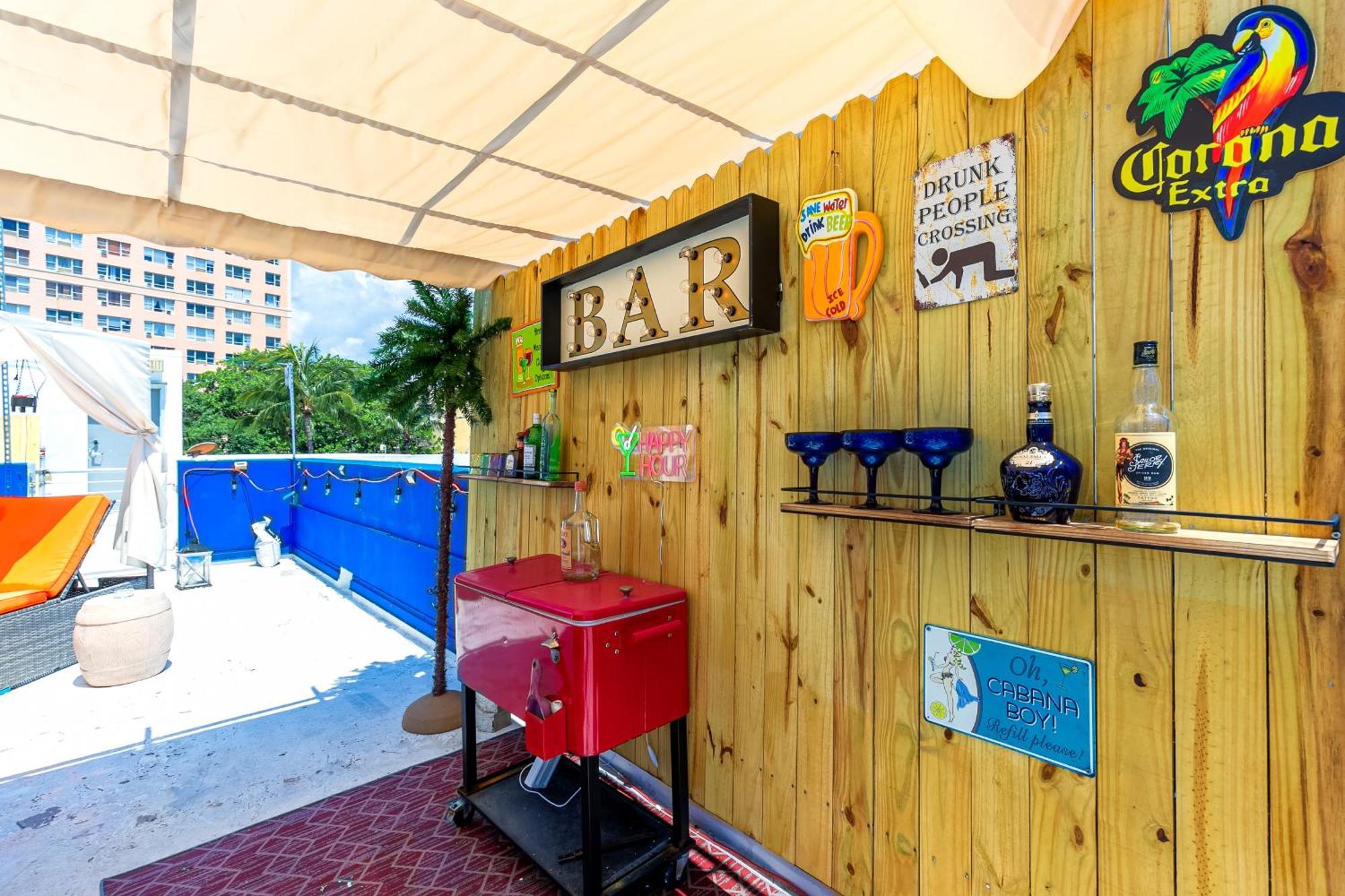 2Bedroom 2Bath Loft Exclusive Rooftop&Jacuzzi,1Block From Beach Miami Beach Exterior photo